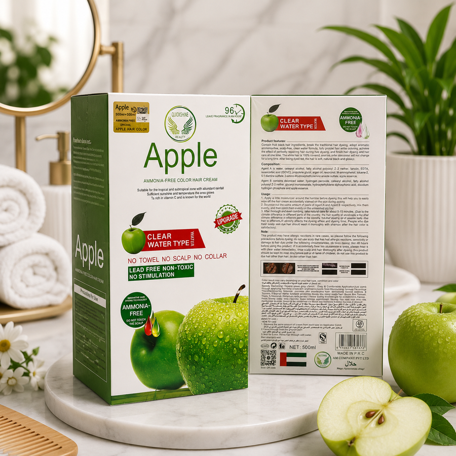 Apple Ammonia-Free Hair Color Cream, 2 × 500ml