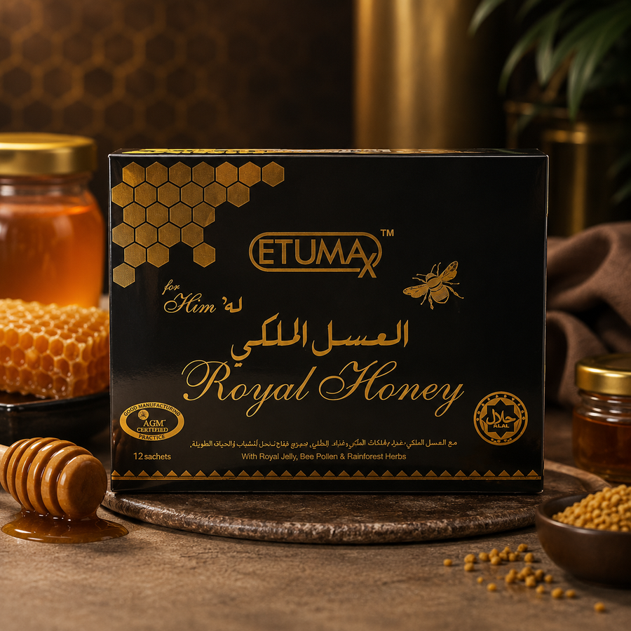 Original Etumax Royal Honey for Him 12 Sachets | Malaysian Royal Honey