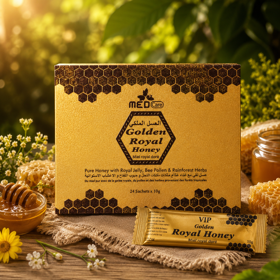 MED Care Golden Royal Honey box and 10g sachet