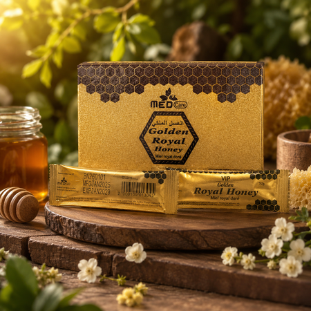 MED Care Golden Royal Honey box and 10g sachet